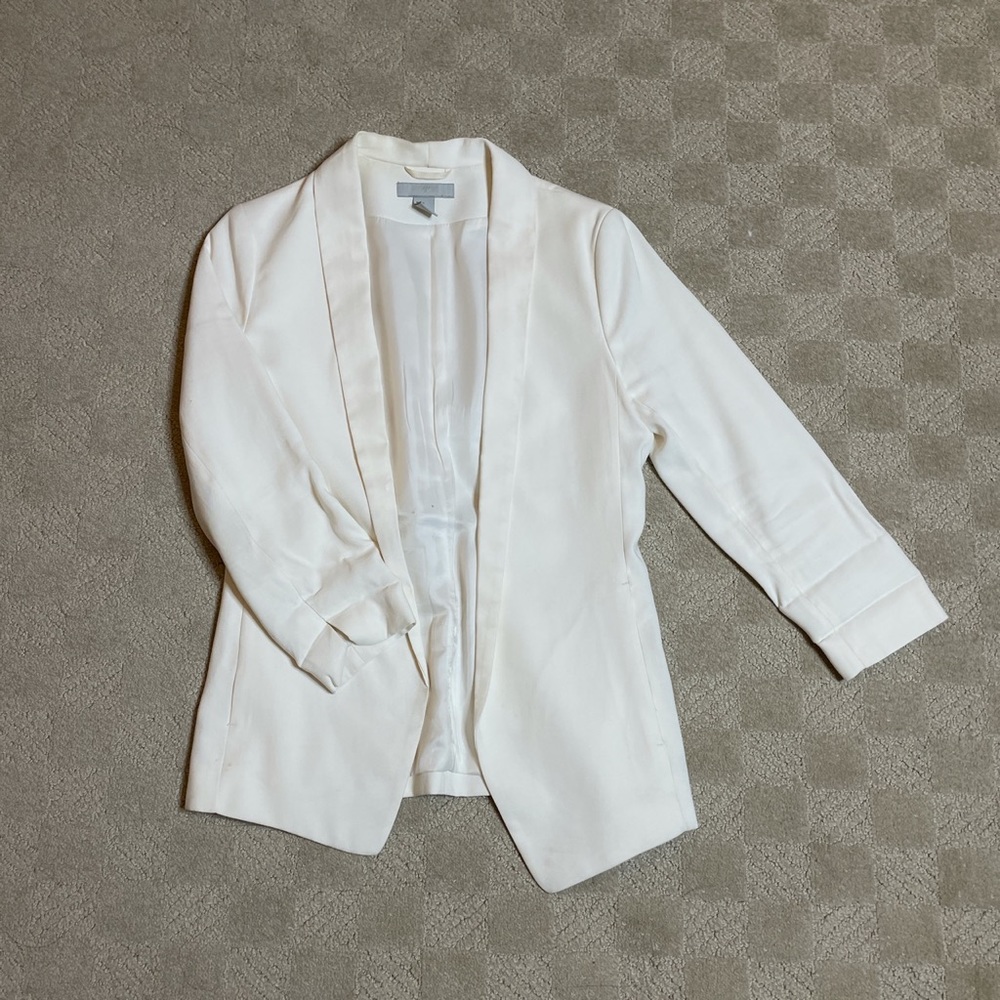 White H&M 3/4 Blazer